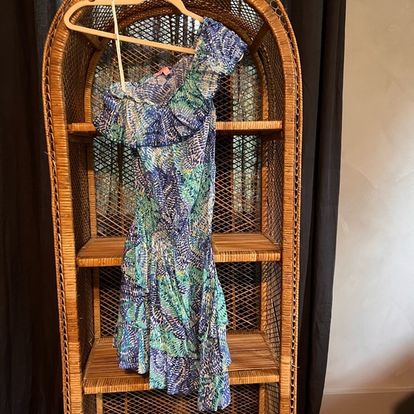 Lilly Pulitzer Blue and Green Mini Dress - Picture 2 of 4